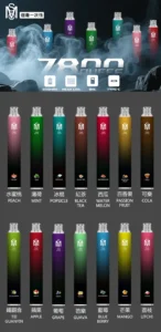 MSO 7800 口一次性｜8ml 容量｜Type-C 充電MSO 7800 拋棄式電子煙 8ml 大容量MSO 7800 Puffs Mesh Coil 可充電爅嘶 MSO 一次性電子煙 台灣口味